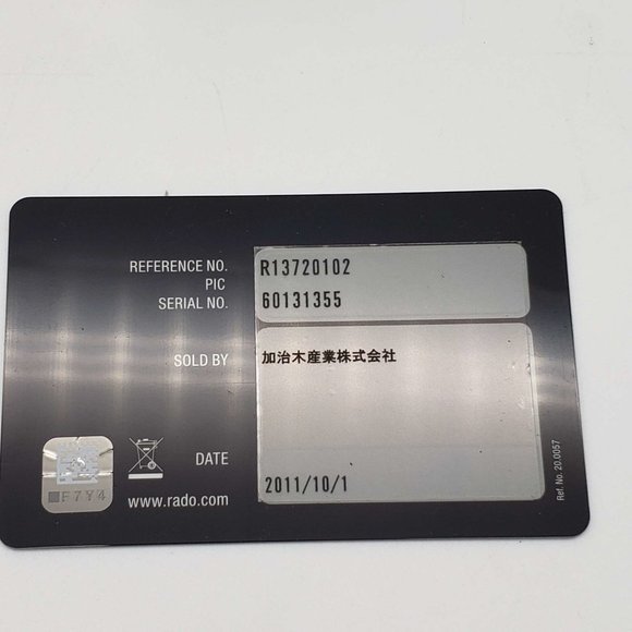 100% Authentic RADO Watch 129.0720.3 sintra Unisex Silver - Picture 15 of 16